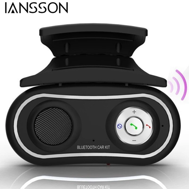 2016 New Arrival Universal Multipoint Steering Wheel Handsfree Bluetooth Car Kit Speakerphone Phone Speaker Audio Receive