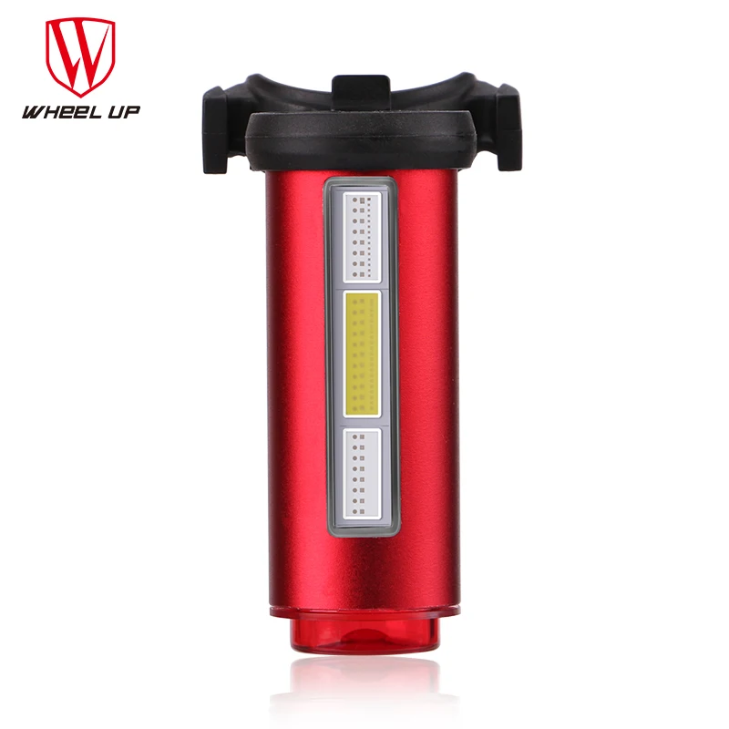 

WHEEL UP Bike Light USB Rechargeable 360 Safety Seat post Tail-light 7 Modes COB Lamp Beads LEDS Bicycle Light Free Shipping new