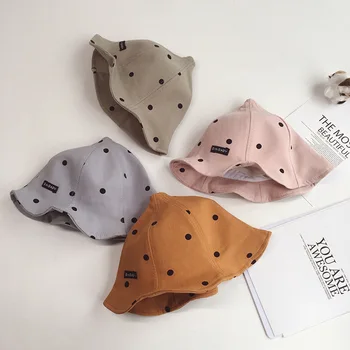 

Soft Cotton Baby Hat dot Summer Kids Baby Girl Boy Sun Hat Cap Toddler Infant Girls Bucket Hat Outdoor Beach Panama Cap