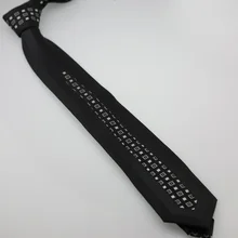 YIBEI Coachella деловые галстуки тонкие черные вертикальные полосы тонкие галстуки каймы черный Cravatta узкий серый галстук в клетку