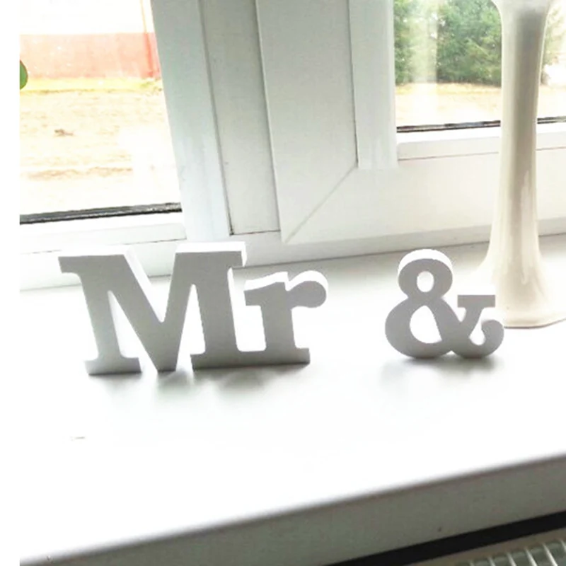 Свадебные украшения 3 шт./компл. Mr & Mrs романтическое украшение для свадьбы декор