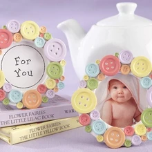 Для предродовой вечеринки, мини симпатичная кнопка, детская фоторамка, держатель для карт, свадебные сувениры,, 50 шт./партия