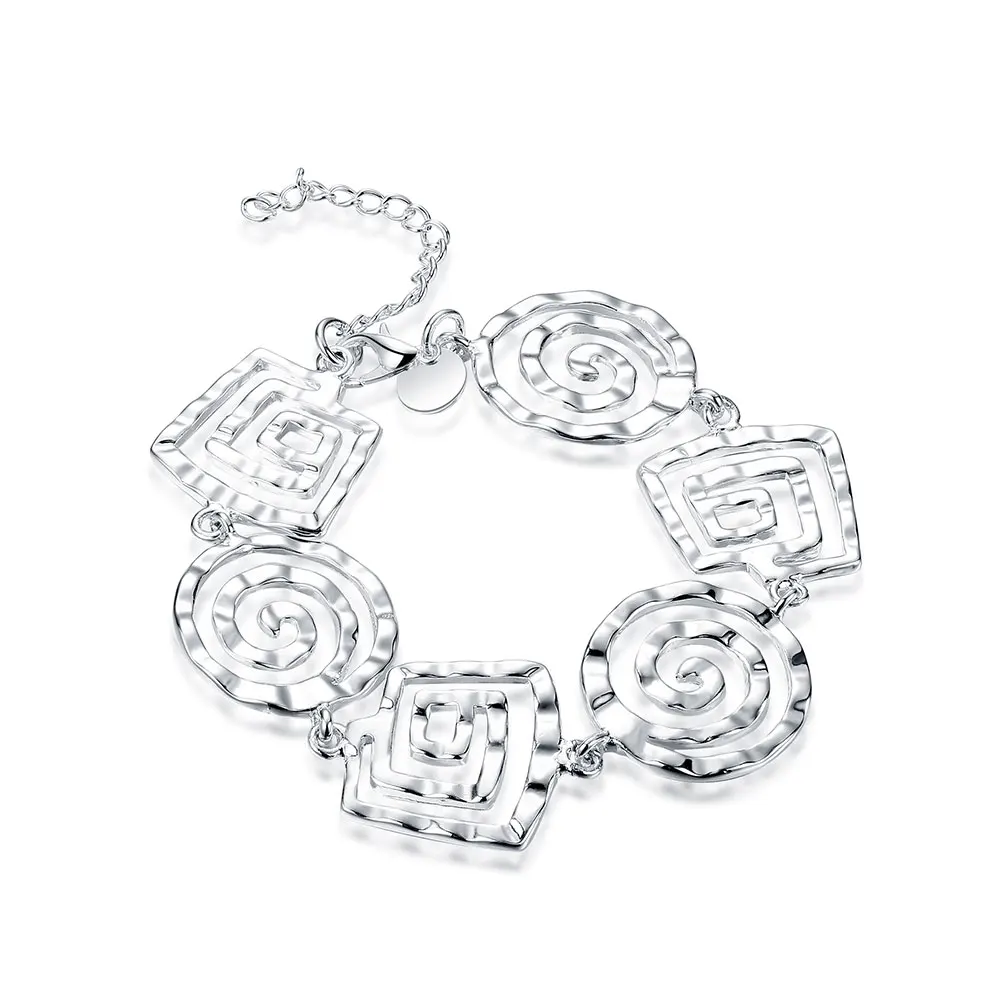 Hyperbole Design New Arrival Silver Plated Bracelet For Women Signora braccialetto Jewelry Gift | Украшения и аксессуары