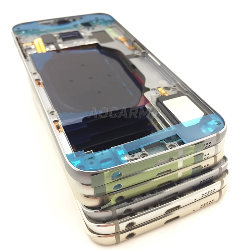 Aocarmo Замена средняя рамка Корпус Шасси для samsung Galaxy S6 Edge G925 SM-G925F S6 G920i/F один/Dual SIM