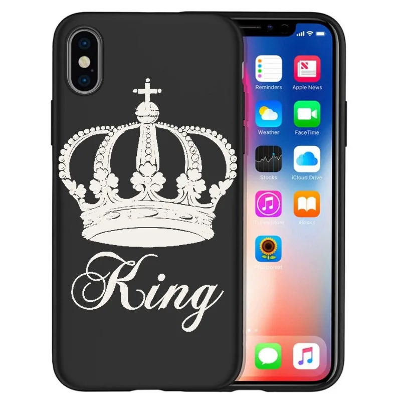 Для iPhone X XR XS Max 5 5S SE 6 6S 7 8 One Plus 5 5T 7 Pro Oneplus 6 6Tphone чехол для телефона Funda Coque Etui king queen DIY - Цвет: H1670