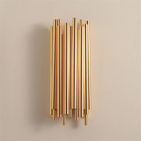 Decoração do Corredor Luz de Parede Criativo Moderno Individualidade Metal Retro Ouro Sala Estar Quarto Cozinha Arandela Iluminação
