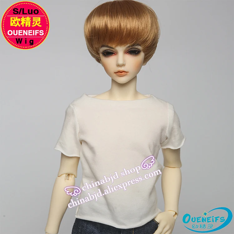 Парик для BJD куклы bjd парик 7-8 дюймов 1/4 высокотемпературный парик для мальчика короткие волосы кукольные парики с челкой модный тип стильные волосы