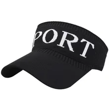 Для женщин мужчин летние уличные мягкие с полями, солнце козырек Спорт Пеший Туризм Теннис пляж шляпа с пустым верхом Бег наружное платок кепки