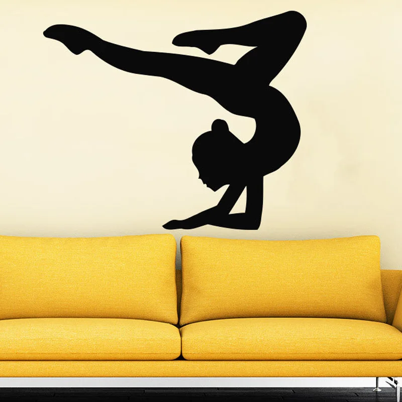 Gymnast Sport Girl Wall Decals Vinyl Removable Wall Sticker For Kids Gymnast Sport Girl Wall Decals Vinyl Removable Wall Sticker For Kids