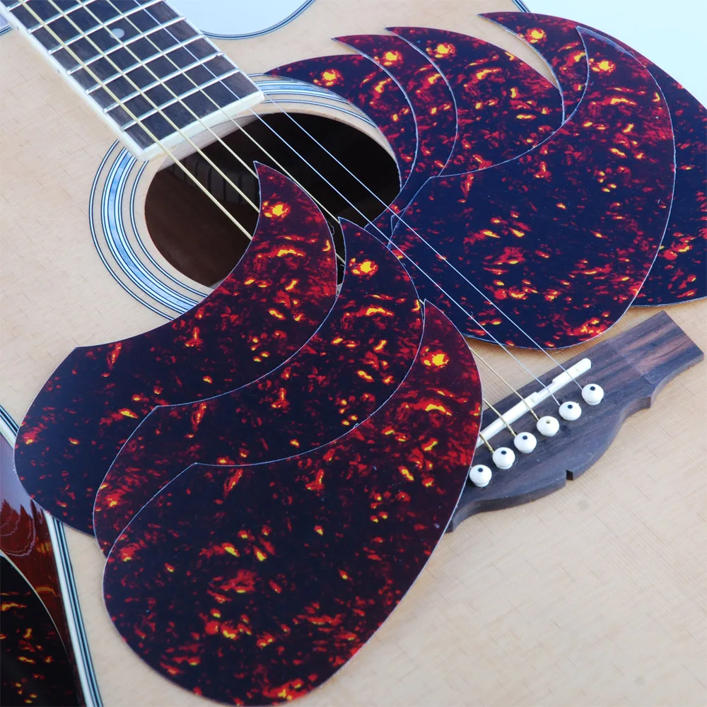 

Alice Acoustic Guitar Pickguard 40" 41" 42" R64mm Red Color Plastic Professional Pick Guard Sticker