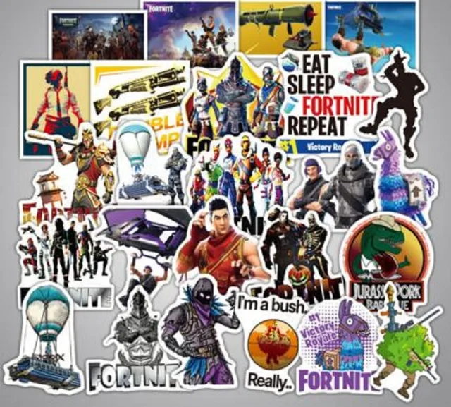 46pcs set fortress night personality stickers fortnite explosions
