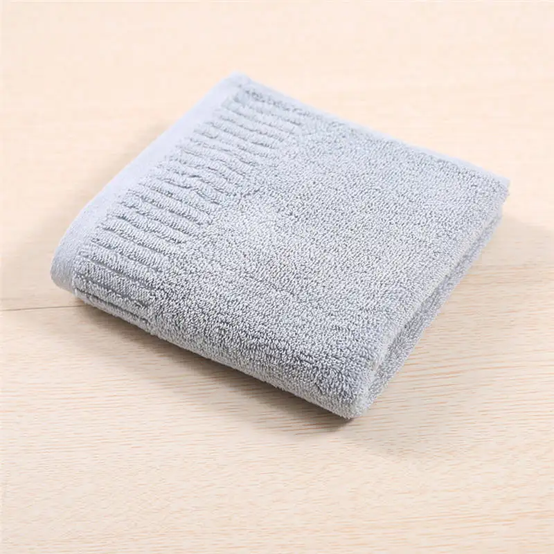 Cotton And Polyester Square Bath Bathroom Towels Soft Hair Hand Face Towel For Spa Kids Children Gift Hotel Home Use Towels - Цвет: Grey