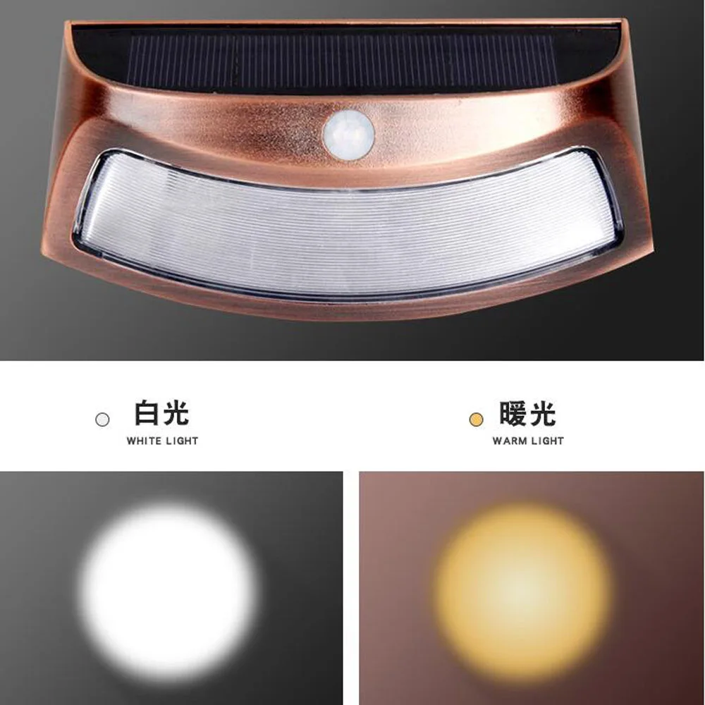 PIR motion Detector Light Sensor Led Copper Step Stair Lights Outdoor waterproof wall Lamp exterior garden street lamp landscape