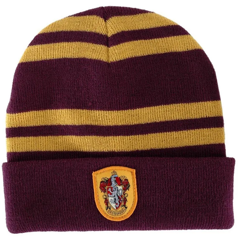 

DHL Free Shipping Blended Wool Embroidery badge cap Harri Potter College Hat Stripe Hat Wholesale