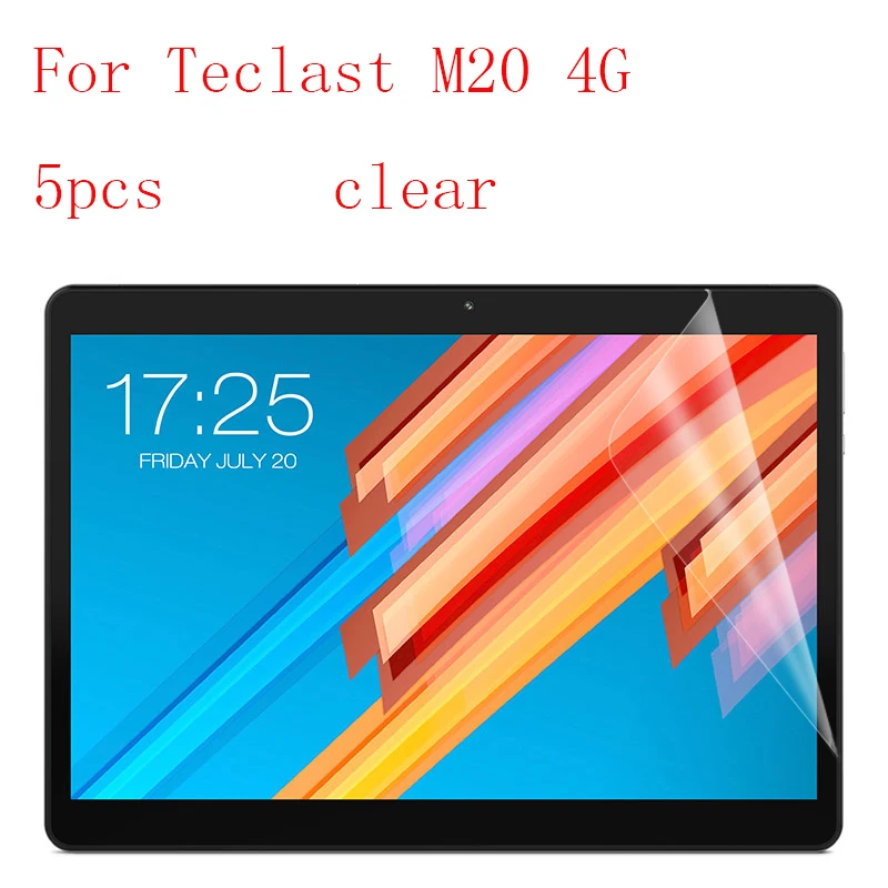Transparent Ultra Thin Anti-scratch Protective Film Guard Screen Protector For Teclast M20 4G 5pcs in 1 package | Компьютеры и офис