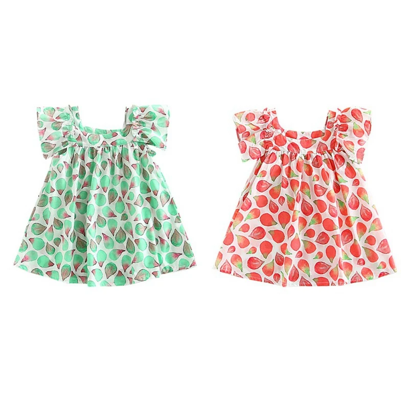Toddler Kids Baby Girls Princess Party Clothes Cotton Sleeveless Tutu Dresses