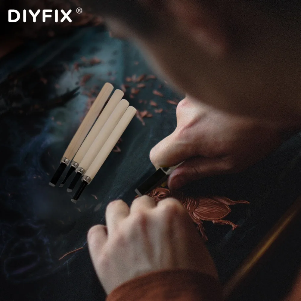 DIYFIX резьба по дереву ручная узкий скребок Инструменты для ксилография рабочий глины воск DIY Инструменты Искусство ремесло Резак ручной