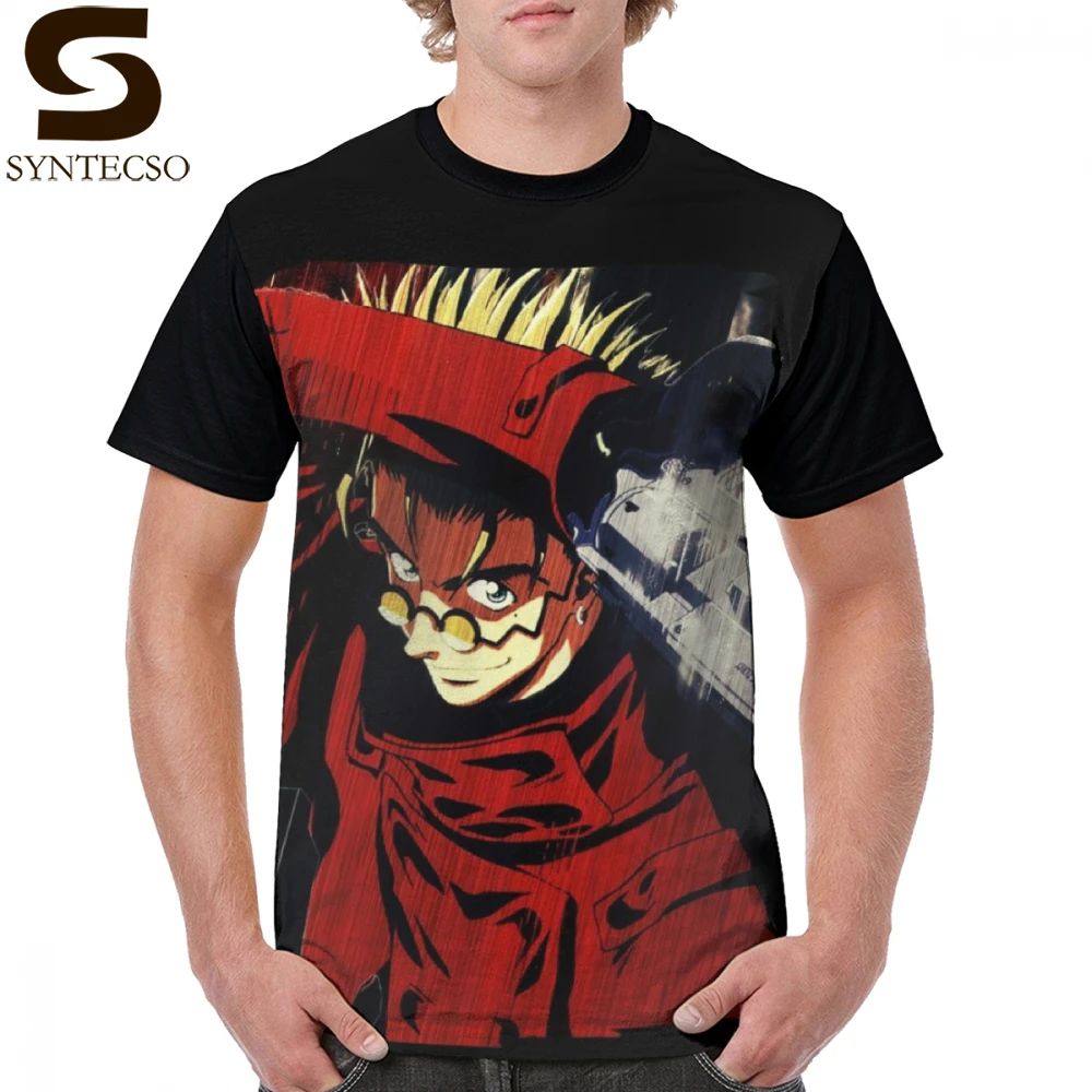 Trigun футболка TRIGUN лезвие из полиэстера для мужчин Графический Футболка забавная с