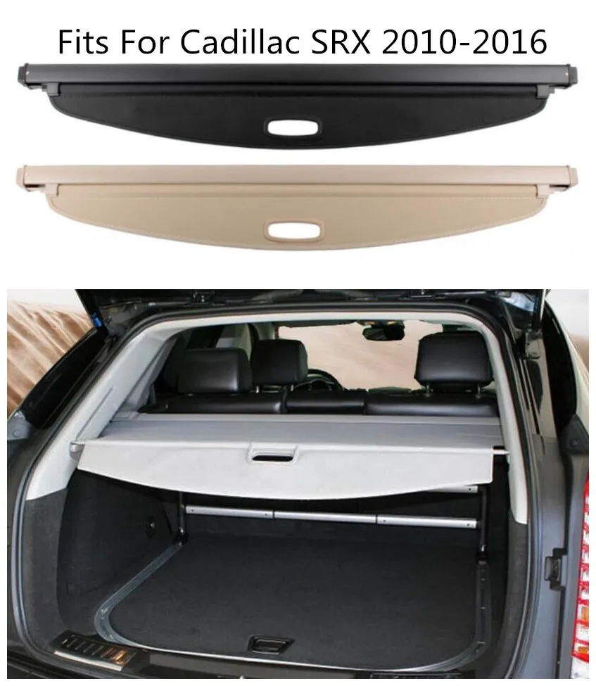 

High Qualit Car Rear Trunk Cargo Cover Security Shield Screen shade Fits For Cadillac SRX 2010-2016 BY EMS
