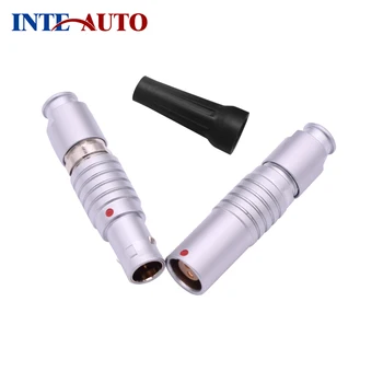 

Metal electrical push pull plug and free receptacle,1B series M12 size 3 pins cable mount connector TGG.1B.303 DHG.1B.303