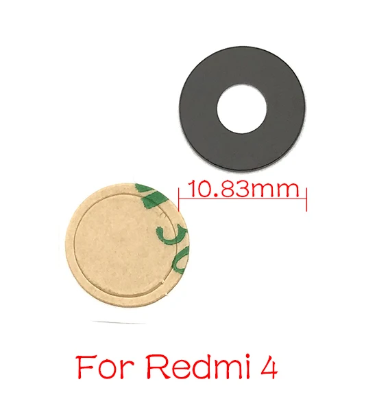 2 шт./лот, для Xiaomi Redmi Note 5 4 4X 4A 3 3S 2 задняя камера стекло объектив с клеем запасные части