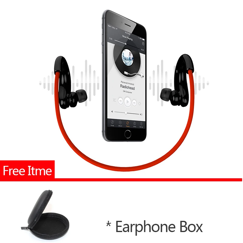 

8GB Bluetooth Earphone Mp3 Original Q10 Hifi MP3 Music Player Stereo Bluetooth Headset Wireless Headphone MP3 + Bluetooth Play