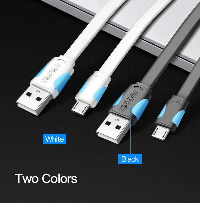 Vention Micro USB2.0 кабель для зарядки мобильного телефона супер зарядное устройство 1,5 м 1 м USB кабель синхронизации данных для samsung Android кабель