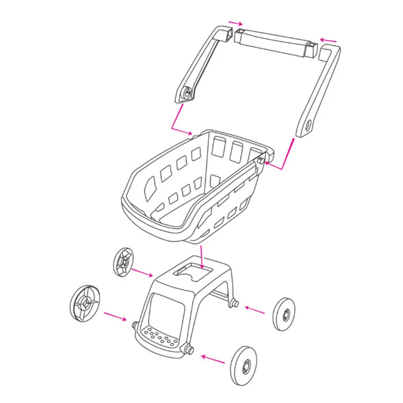 Моделирование игровой дом корзина игрушка супермаркет тележка фрукты мальчик девочка подарок детские игрушки