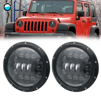 

90W LED For Lada 4x4 urban Niva 7 inch led round Hi/Lo Beam Headlamp led headlight with DRL light for Jeep Wrangler JK TJ LJ CJ