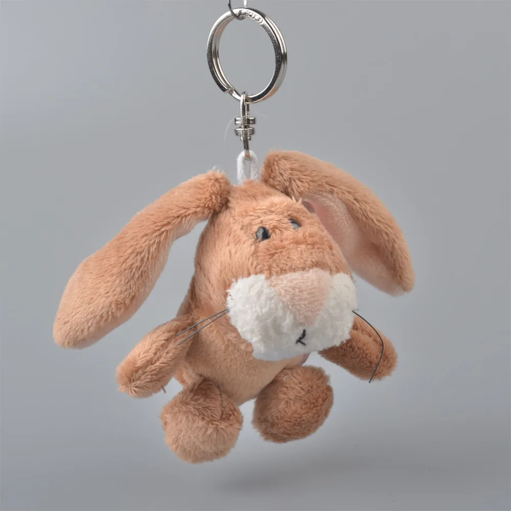 5 Pcs Brown Rabbit Pendant Stuffed Plush Keyring, Key holder / Keychain