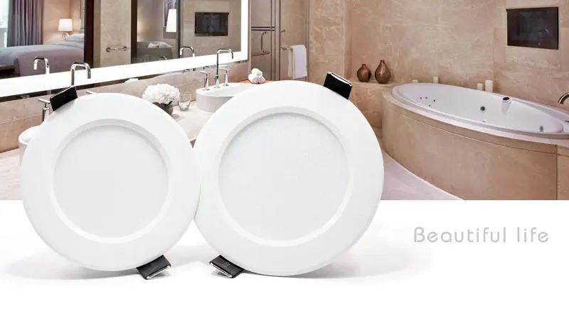 LED White Downlight Lamps waterproof 5W 9W 12W 15W 18W AC 220V 230V Built-in drive Led Down light Lamp