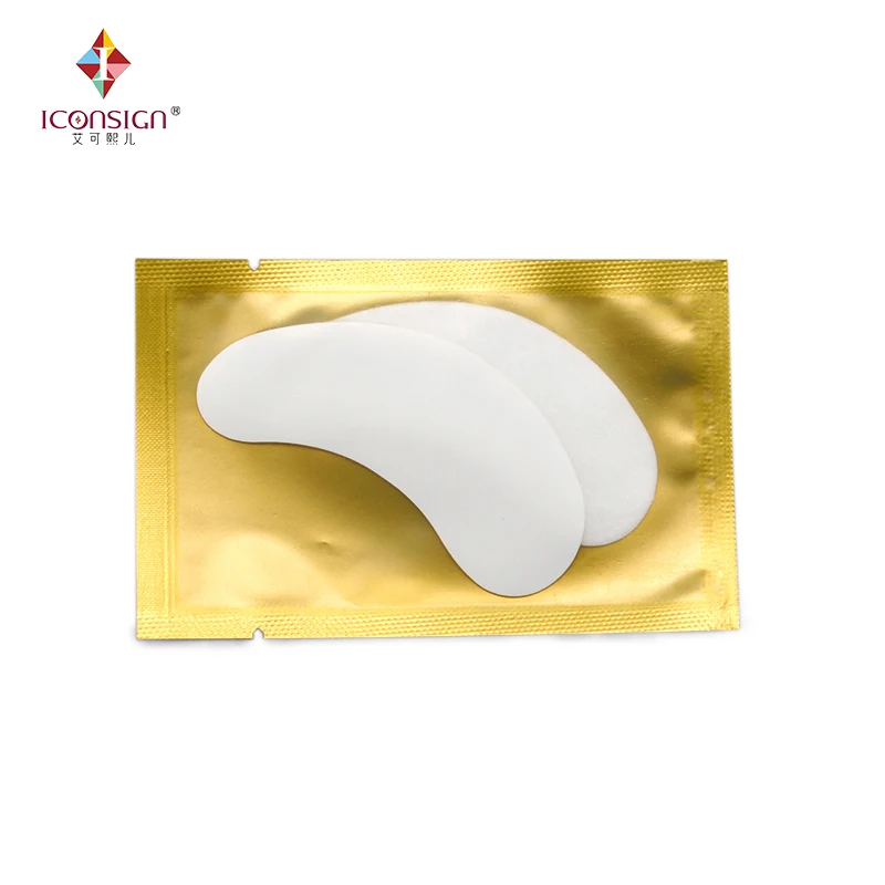 

500 pairs/box Eye pads for eyelash extension Lint free eye gel patches gold bag Eye Sticker Make Up Tools