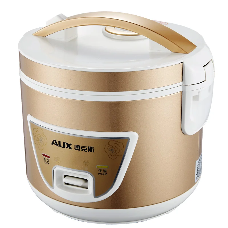 220V AUX 3L Household Electric Rice Cooker Easy Operation Gold Color