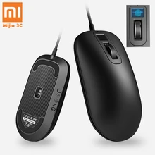 Xiaomi мышь с детектором отпечатка пальца идентификация USB интерфейс ноутбук Настольный компьютер игра офис Проводная умная игровая мышь для Windows10