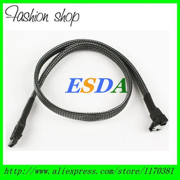 Высококачественный карбоновый кабель для жесткого диска 18 дюймов SATA 3 0 7Pin III 6 с
