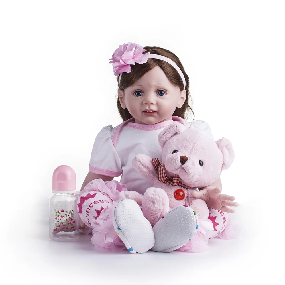 24 &quotсиликоновые виниловые игрушки Reborn Baby Doll для девочек принцесса малыш живые
