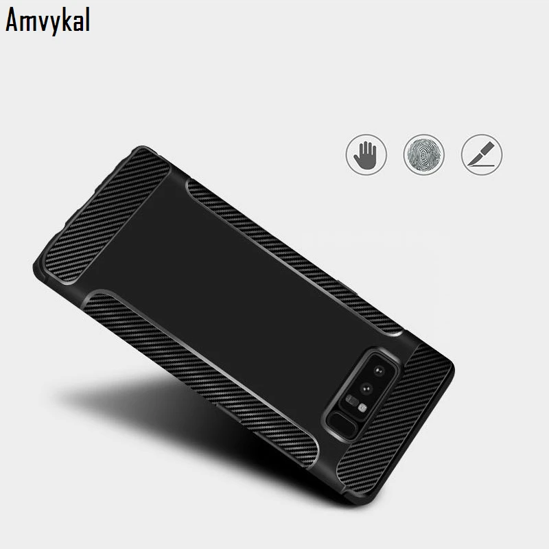 300 шт ударопрочный чехол для телефона samsung S10 S9 S8 Plus S10e S7 Note 8 9 iphone XR X XS Max Carbon Fiber Мягкий силиконовый чехол