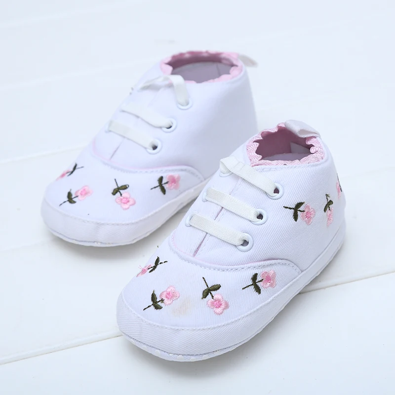 Baby Girl Shoes White Lace 2018 autumn Cute First Walkers Baby Shoes