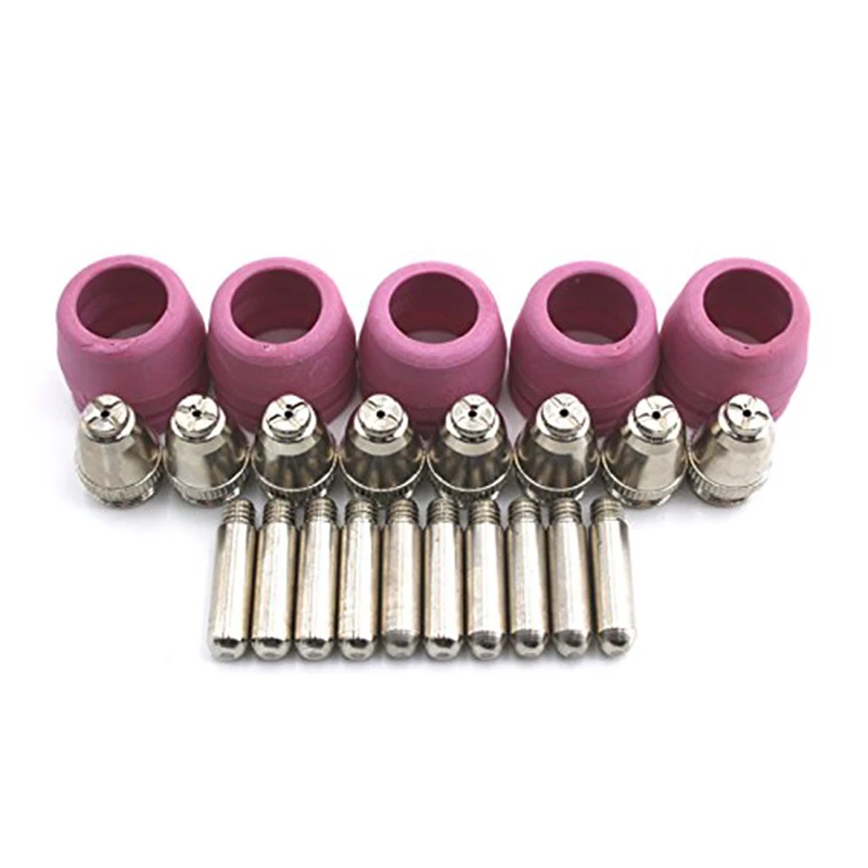 Wholesale price 23PCS Air Plasma Cutter AG-60 Cutting torch/gun Head Consumable CUT40/50/60A tips Electrodes groove shiled cups Wholesale price 23PCS Air Plasma Cutter AG-60 Cutting torch/gun Head Consumable CUT40/50/60A tips Electrodes groove shiled cups