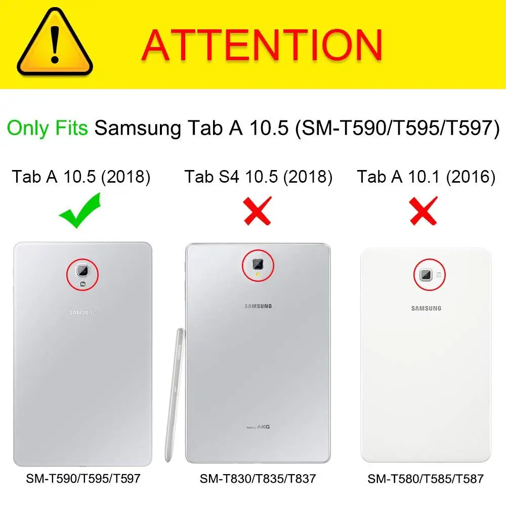 Детский чехол подставка для Samsung GALAXY Tab A 10 5 дюймов 2018 T590 T595 T597 с ручкой