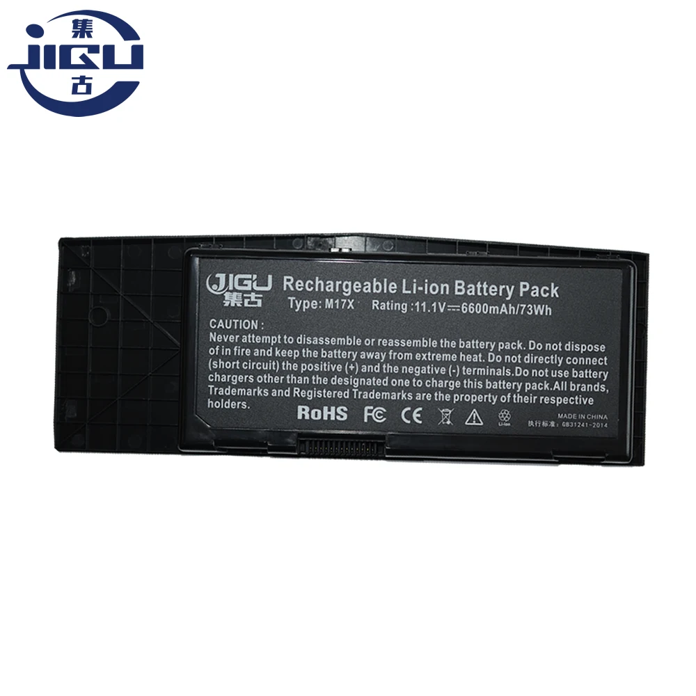 JIGU 6 ячеек Новый аккумулятор для ноутбука 318-0397 7XC9N C0C5M 451-11817 BTYVOY1 DELL Alienware M17X R3 R4 |
