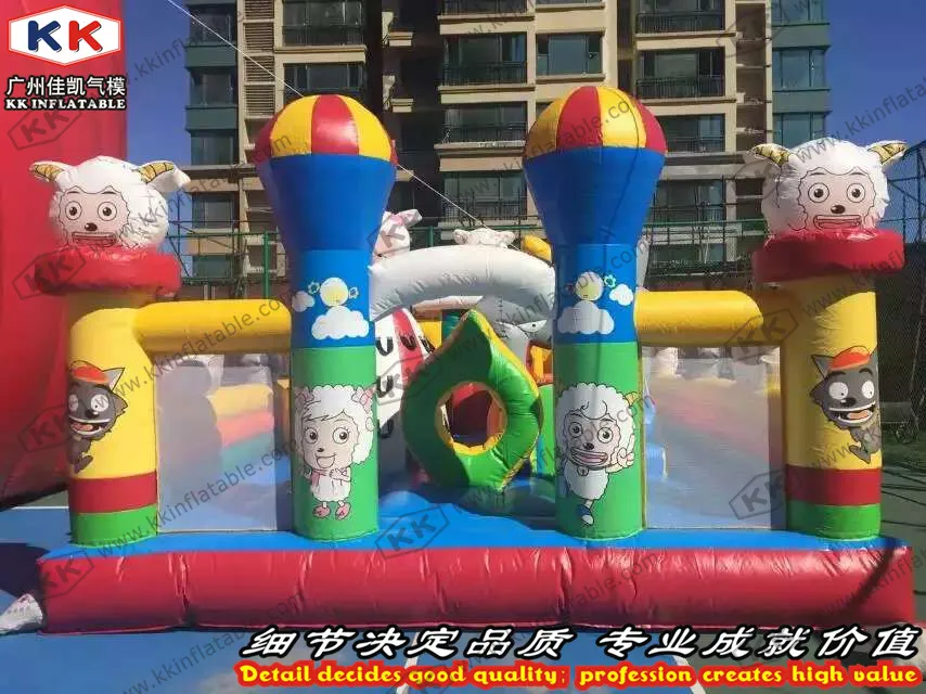 Colorful cartoon sheep family font b bouncer b font inflatable fun city inflatable fun land