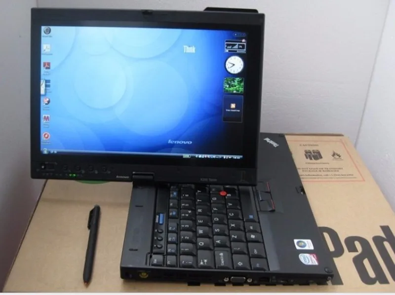 Для lenovo thinkpad x200t б/у ноутбук ОЗУ 4g touch sceen авто диагностический для mb star c4 c5 для bmw icom Лучшая цена