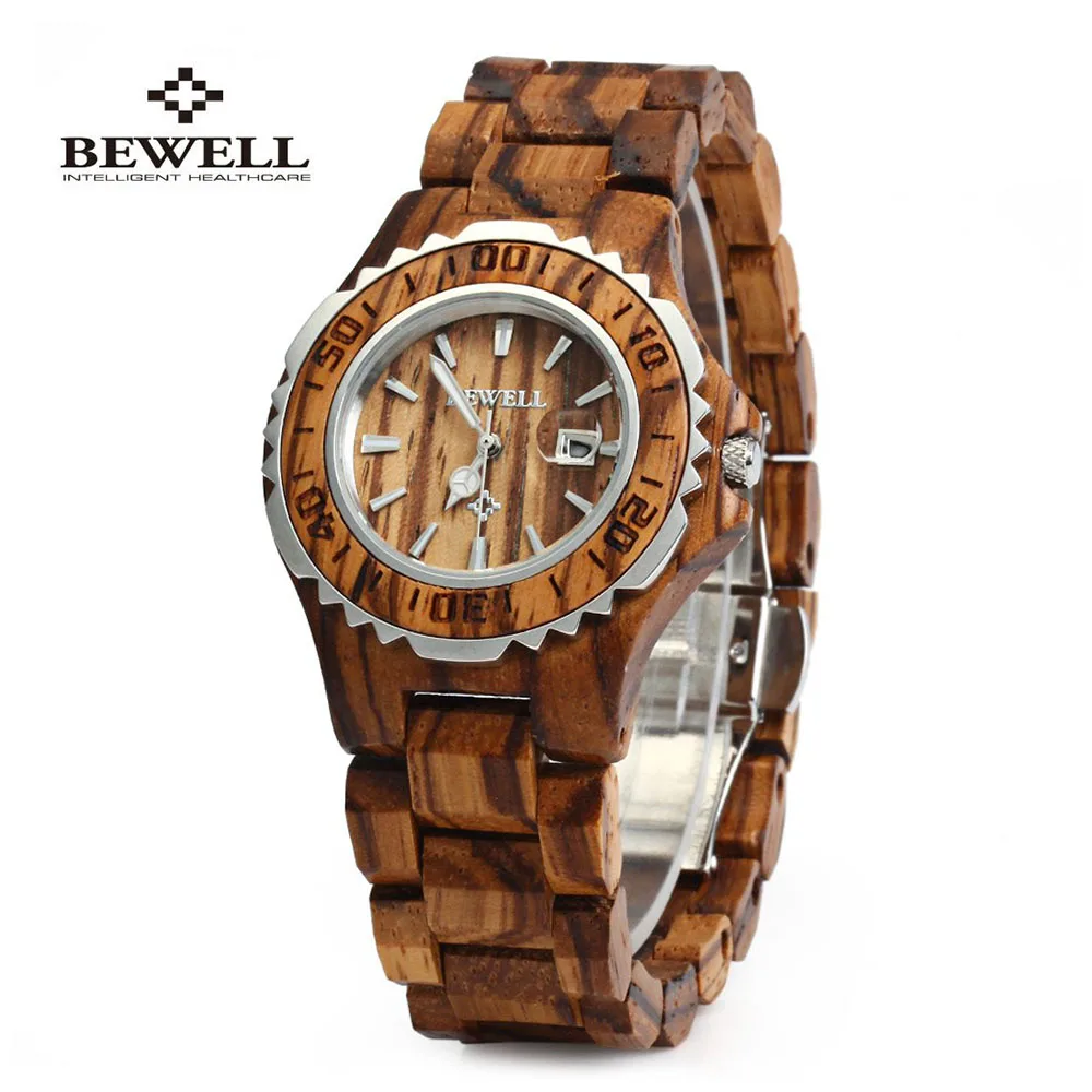 Goede Bewell Houten Horloges Vrouwen Top Luxe Merk Auto Datum Quartz Horloge Klok Vriendelijke Polshorloge Relogio Feminino Voor Vrouwen Gift