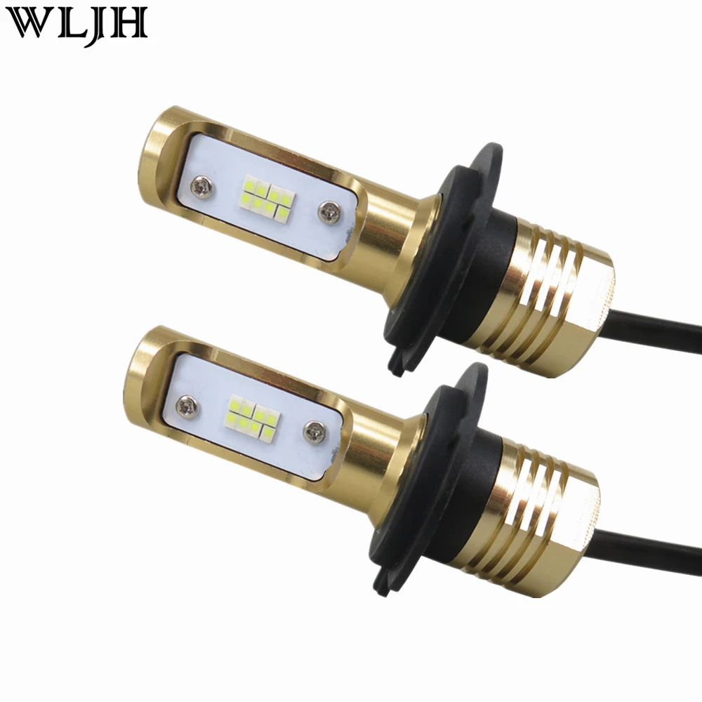 

WLJH 2x Xenon White 80W 1200LM H7 Led Light Bulbs for Car 12V 24V Auto LED Lamp Daytime Running Lights DRL Fog Lamp Bulb