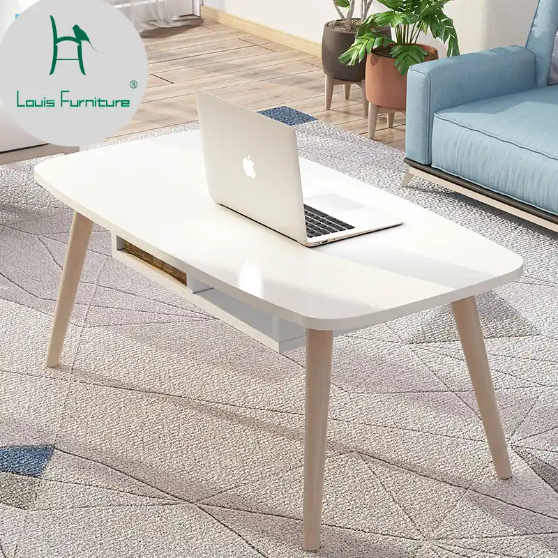 Louis Fashion Computer Desks Solid Wood Simple North European Tea