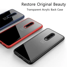 Case for OnePlus 7 Pro Case Anti-knock Transparent Acrylic Reinforced Corner TPU Soft Silicone cover for OnePlus 7 Pro Coque TPU