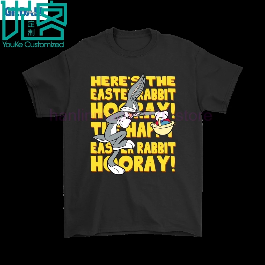 Вот счастливый Пасхальный кролик Hooray! Ошибки рубашки зайчик