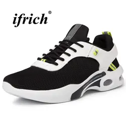 Мужские кроссовки черный серый мужские кроссовки для бега Air весна лето брендовая спортивная обувь мужские дышащие Нескользящие кроссовки