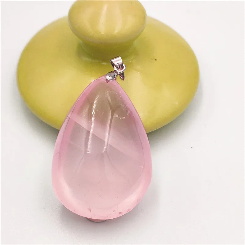 Rose Quartz Pendant Clear Mozambique (6)